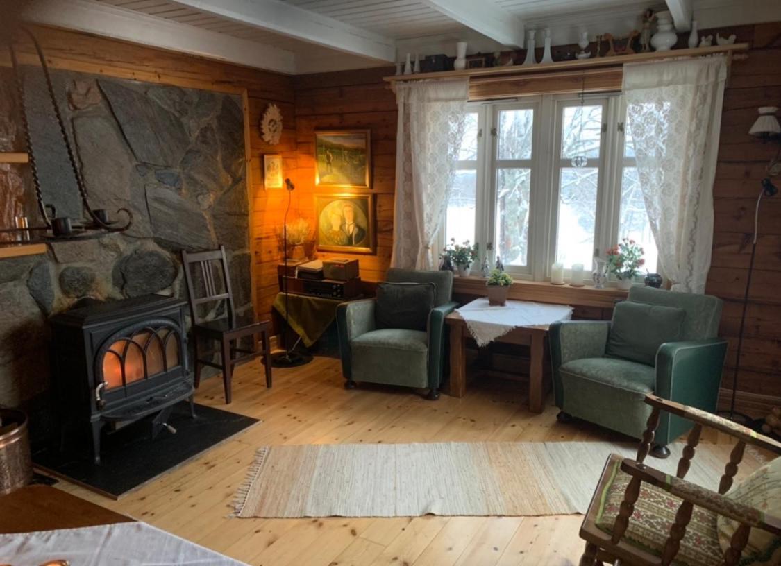 100 Years Old Norwegian Log House In Tromso Villa Dış mekan fotoğraf