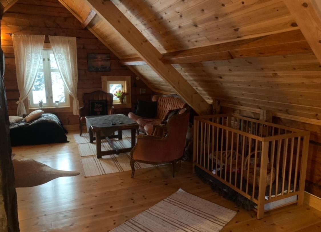 100 Years Old Norwegian Log House In Tromso Villa Dış mekan fotoğraf