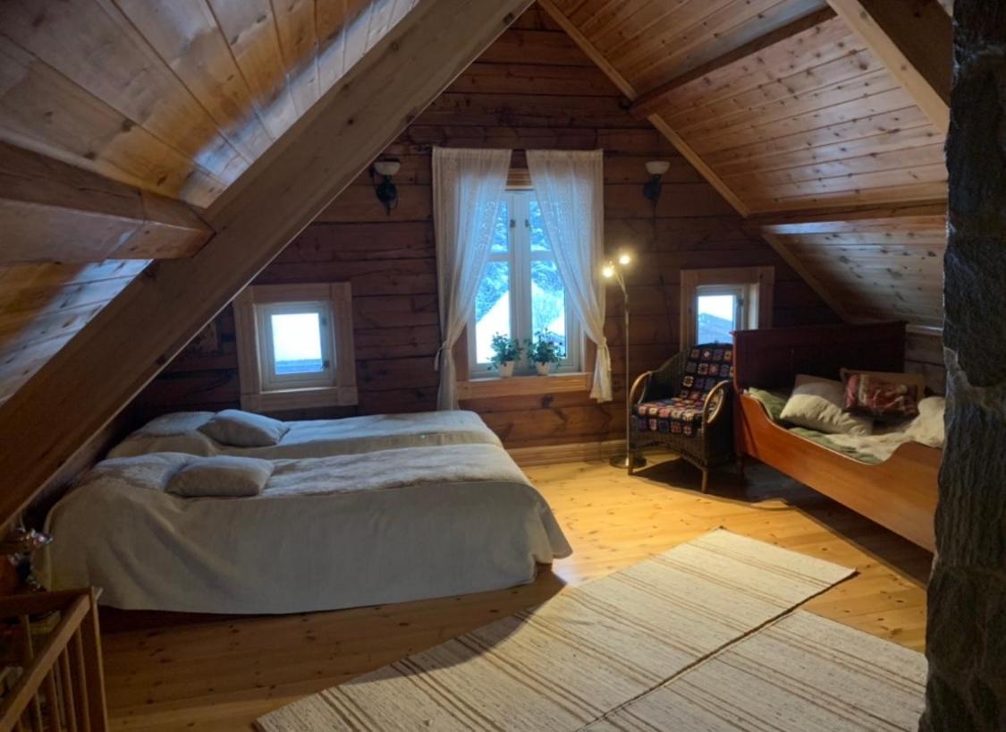 100 Years Old Norwegian Log House In Tromso Villa Dış mekan fotoğraf
